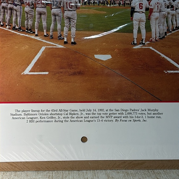 Vintage 1994 Major League Baseball Calendar New Sealed in Plastic Unopened - Picture 3 of 3